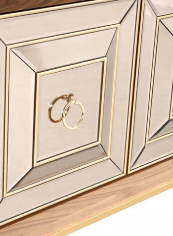 Madrid Sideboard with Mirror Multicolour 208 x 47 x 166.5cm