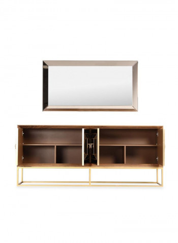 Madrid Sideboard with Mirror Multicolour 208 x 47 x 166.5cm