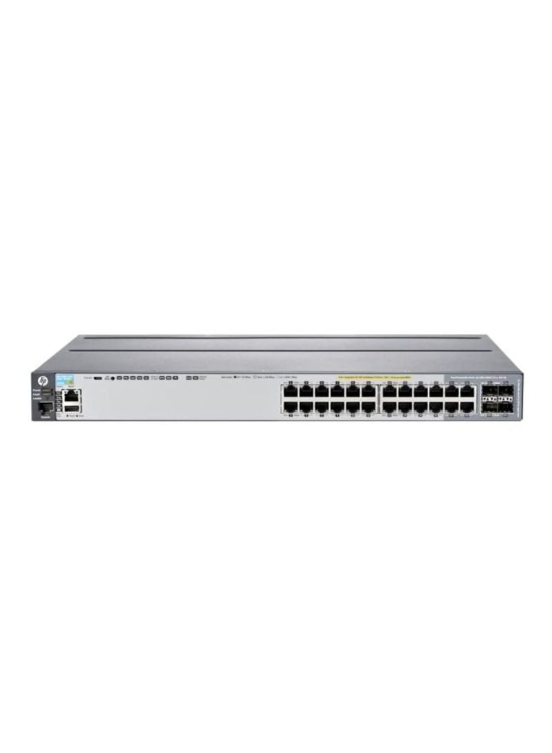 24-Port Rack Mountable Network Switch Silver