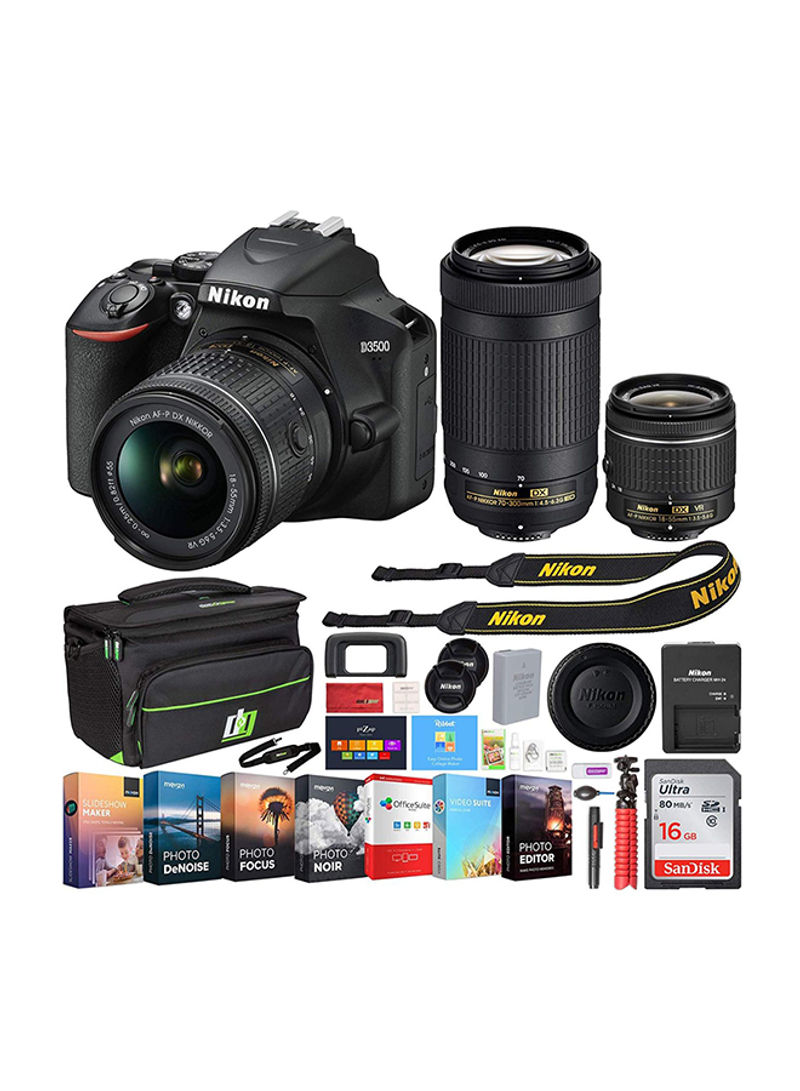 D3500 DSLR Camera With 18-55mm VR Lens And Professional  With Accessories