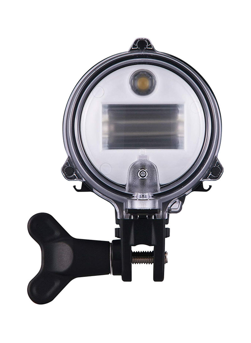 Underwater Strobe Flash For Camera Black
