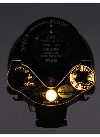 Underwater Strobe Flash For Camera Black
