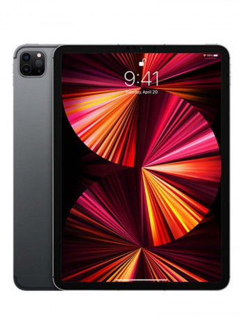 iPad Pro 2021 (3rd Generation) 11-Inch, M1 Chip, 256GB, Wi-Fi, 5G, Space Gray with Facetime - International Specs