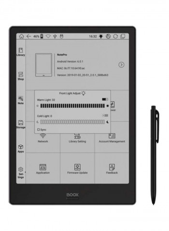 Note Pro Ebook Reader Black