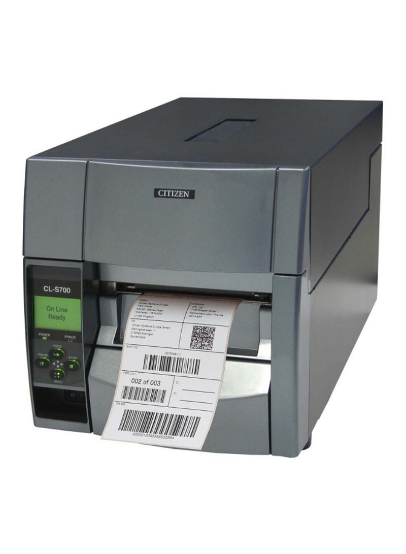 Barcode Label Printer 255x490x265mm Grey