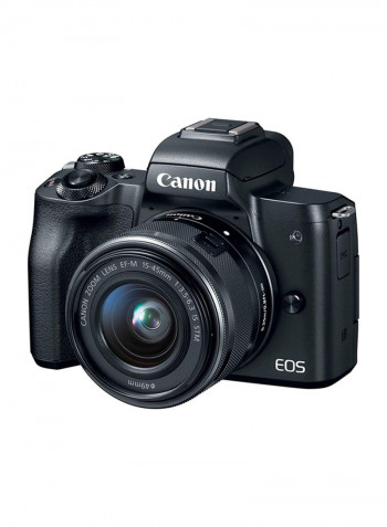Canon EOS M50 Mirrorless Digital Camera 24.1MP With 15-45/55-200 mm Lens And Accessories
