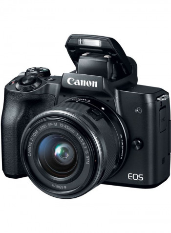 Canon EOS M50 Mirrorless Digital Camera 24.1MP With 15-45/55-200 mm Lens And Accessories