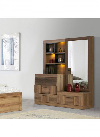 Lindo 5-Piece Bedroom Set Brown 180x200cm