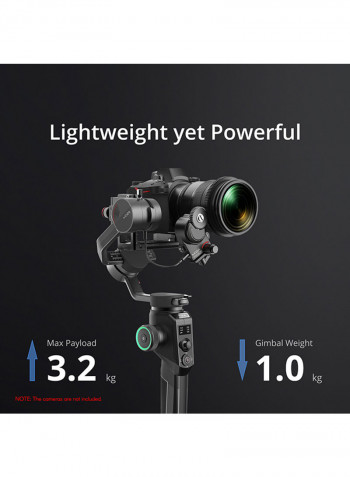 AirCross 3-Axis Handheld Gimbal Stabilizer Black