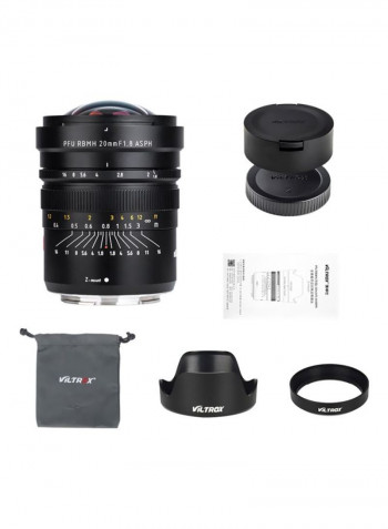 PFU RBMH 20mm f/1.8 Lens For Nikon Z Mount Camera Black