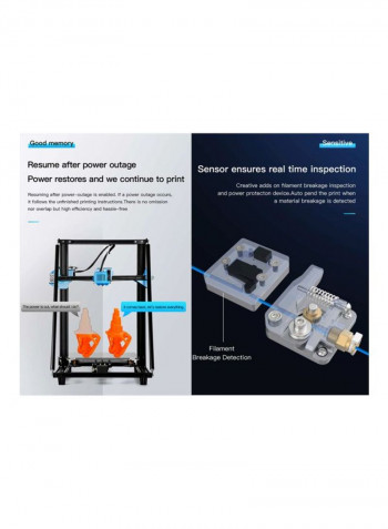 Breakage Detection 3D Printer Black/Blue