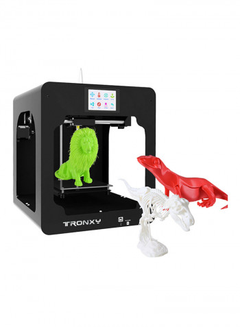 High Precision Desktop 3D Printer With Touch Screen 150 x 150 x 150millimeter Black