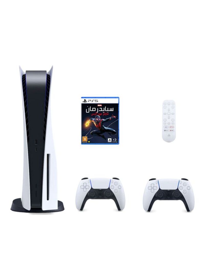 PS5 + 2 Controllers + 1 Game + PS5 Media Remote