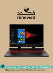 Renewed - Omen 15-dc1054nr (2020) Gaming Laptop With 15.6-Inch Display, Intel Core i7 Processor/9th Gen/16GB RAM/1TB SSD+HDD/6GB Nvidia GeForce GTX 1660 Ti Graphics With English/Arabic Keyboard Shadow Black