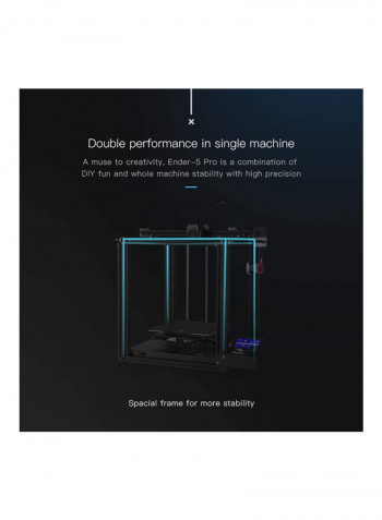 Creality 3D Printer DIY Kit With Metal Extruder And TF Card Black