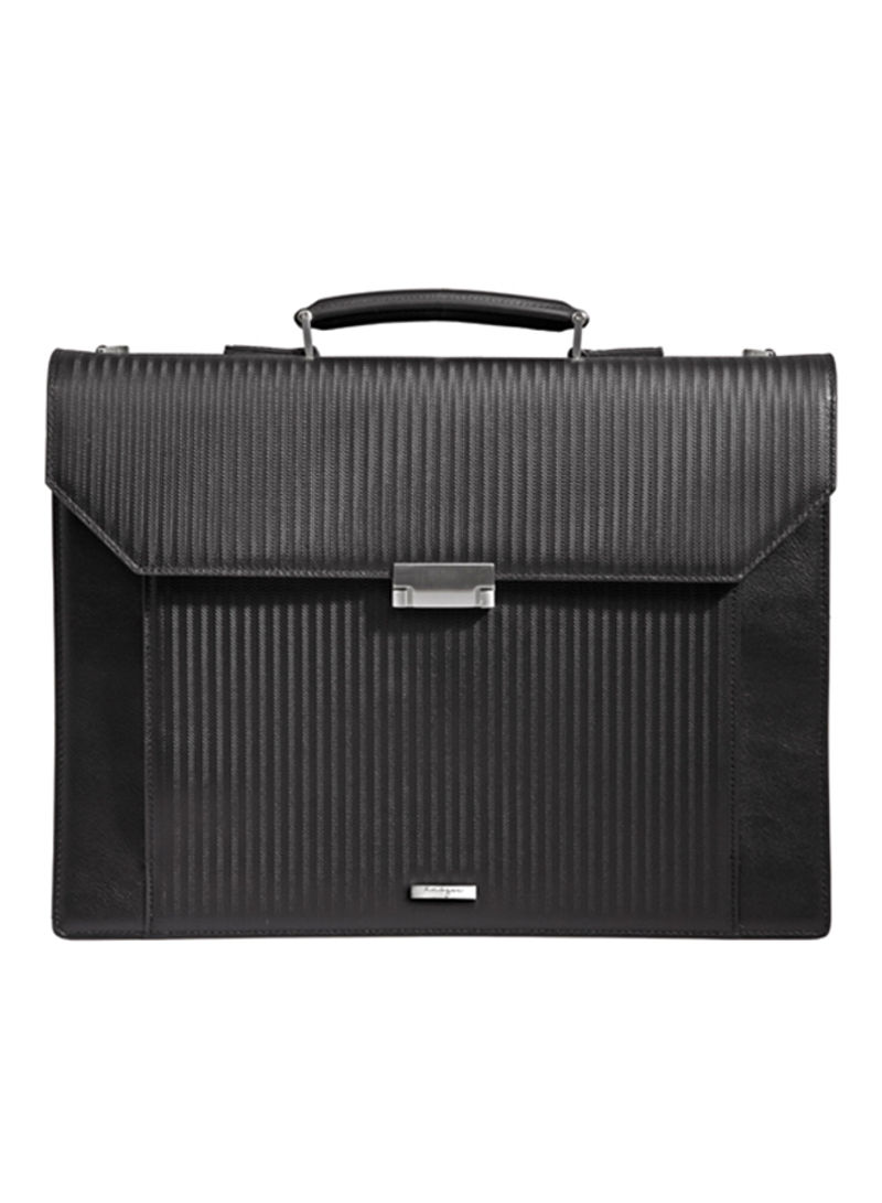 Magnate Leather Business Bag Black