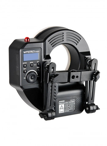 Witstro AR400 400W Ring Flash Light Black