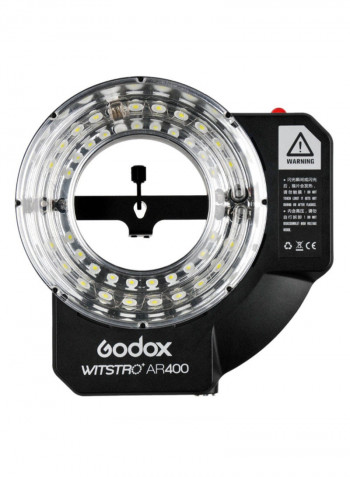 Witstro AR400 400W Ring Flash Light Black