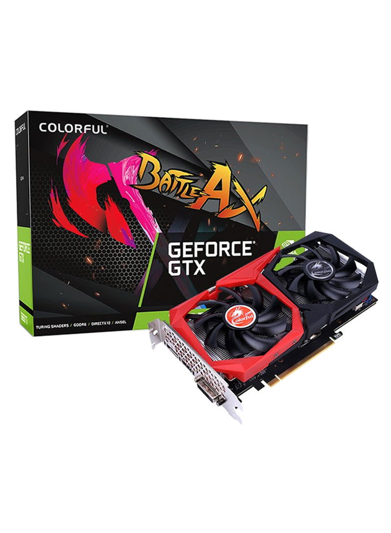 Dual Cooling Fan Graphic Card 6GB Black/Red