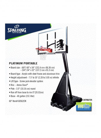 Platinum Basketball Hoop System 60inch