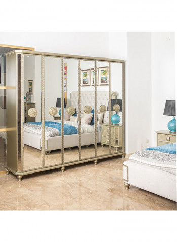 6-Door Ximena Wardrobe Green