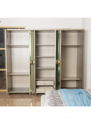 6-Door Ximena Wardrobe Green