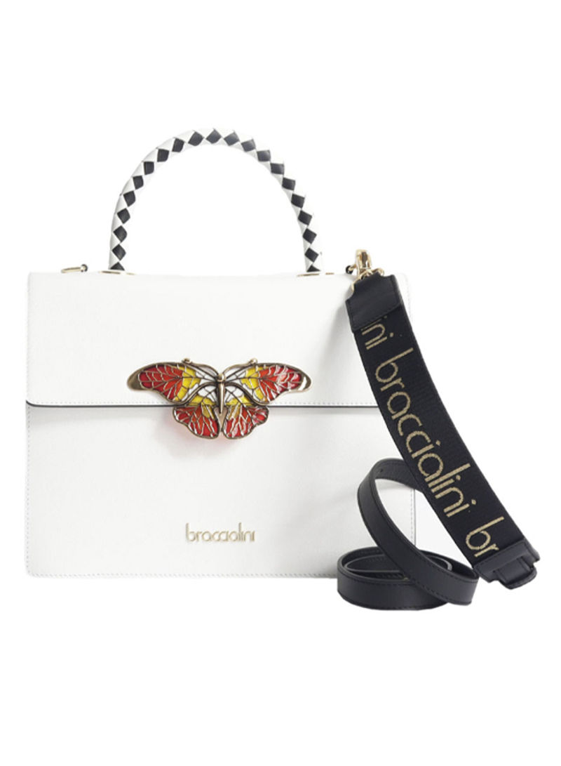 Audrey Butterfly Logo Detail Crossbody Bag Multicolour