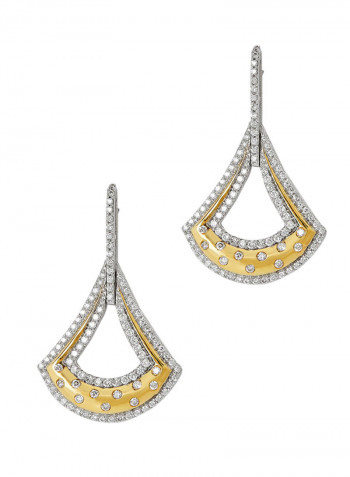 18 Karat Gold Diamond Earrings