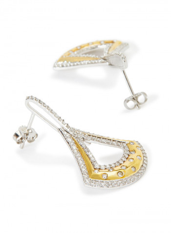 18 Karat Gold Diamond Earrings