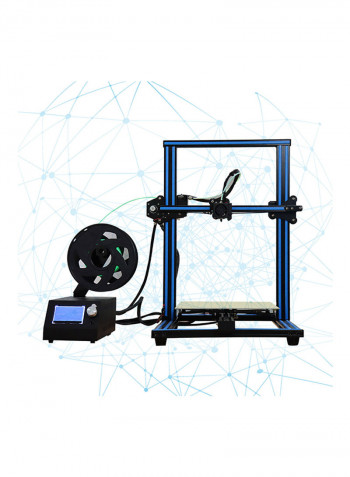 High Precision 3D Printer 58.8 x 48.8 x 60.4centimeter Black/Blue