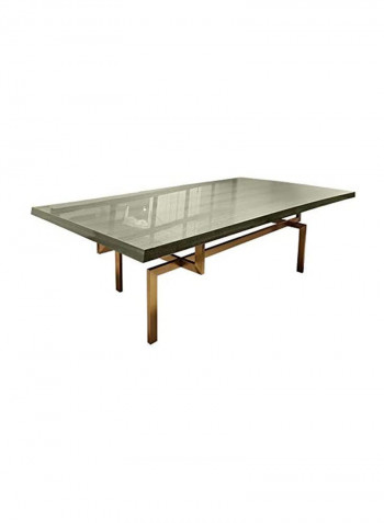 Erica Dining Table Grey/Gold 242x120x76centimeter