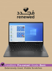Renewed - Envy X360 13-ay0008ne Convertible 2 in 1 Laptop With 13.3-Inch FHD Touchscreen Display, AMD Ryzen 7 Processor/16GB RAM/1TB SSD/AMD Radeon Graphics With English/Arabic Keyboard Black