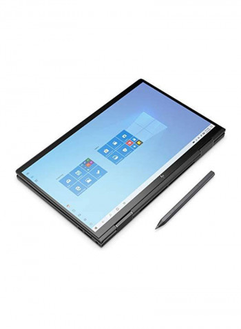 Renewed - Envy X360 13-ay0008ne Convertible 2 in 1 Laptop With 13.3-Inch FHD Touchscreen Display, AMD Ryzen 7 Processor/16GB RAM/1TB SSD/AMD Radeon Graphics With English/Arabic Keyboard Black