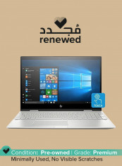 Renewed - Envy x360 3VU70UA 2-in-1  Laptop With 15.6-Inch Touchscreen Display, Intel Core i7 Processor/12GB RAM/256GB SSD/Windows 10 With English/Arabic Keyboard Silver