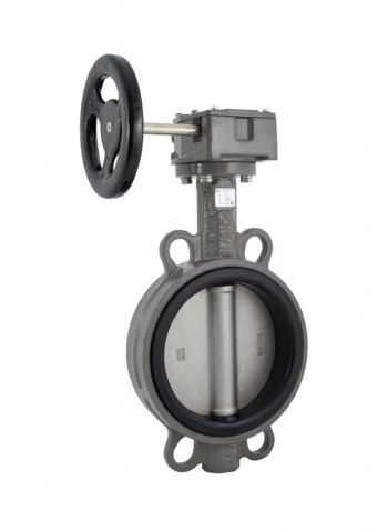 Cast Steel Wafer Type Butterfly Valve Grey/Black 12inch