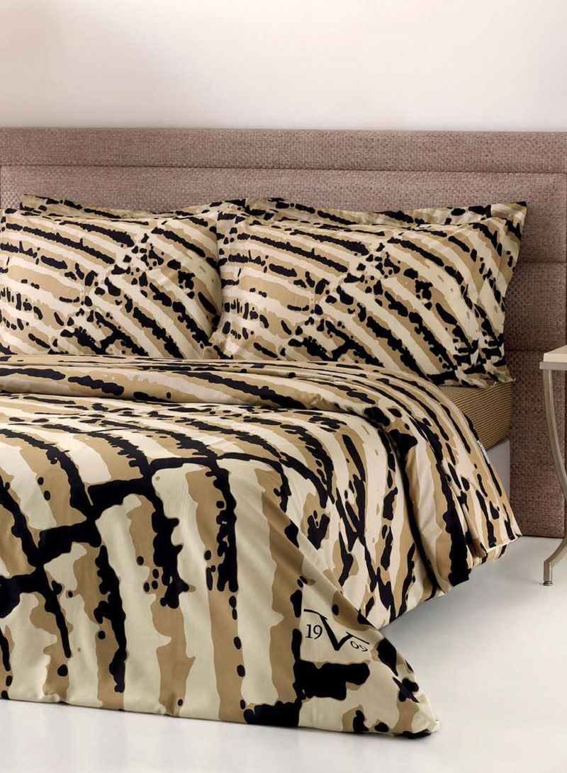 Versace 19.69 "Teatro" Bedspread 240x260 Cm + Two Pillowcases 50x75Cm Cotton Multicolour 240x264cm