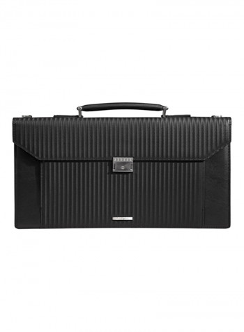 Magnate Leather Business Bag Black