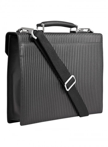 Magnate Leather Business Bag Black