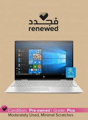 Renewed - Envy x360 3VU70UA 2-in-1  Laptop With 15.6-Inch Touchscreen Display, Intel Core i7 Processor/12GB RAM/256GB SSD/Windows 10 With English/Arabic Keyboard Silver
