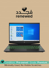 Renewed - Pavilion 15-dk0096wm (2020) Gaming Laptop With 15.6-Inch Display, Intel Core i5 Processor/10th Gen/32GB RAM/2TB SSD+HDD/4GB Nvidia Geforce GTX 1650 Graphics Card Black
