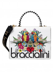 Audrey Floral Bird Printed Shoulder Bag متعدد الألوان