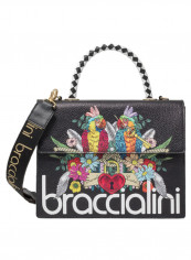 Audrey Floral Bird Printed Shoulder Bag متعدد الألوان