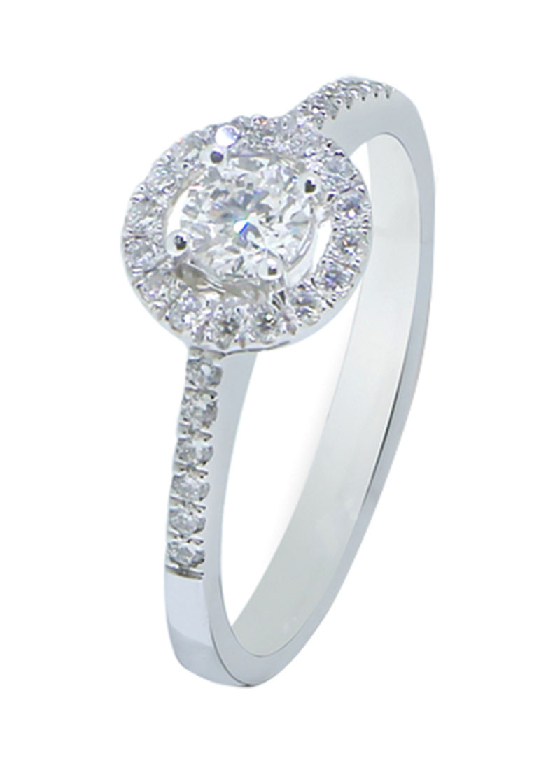 0.52 Ct Diamond Halo Ring