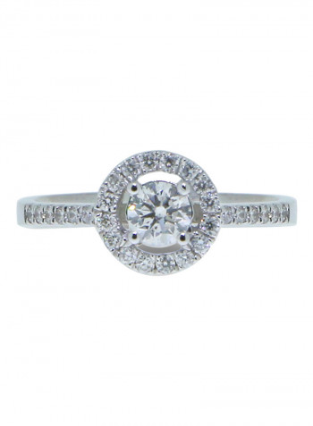 0.52 Ct Diamond Halo Ring