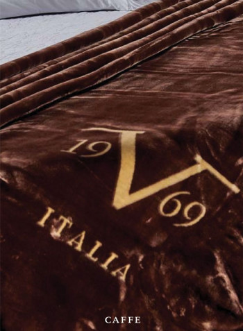 Velour Caffe Blanket Polyester Brown 220x240cm