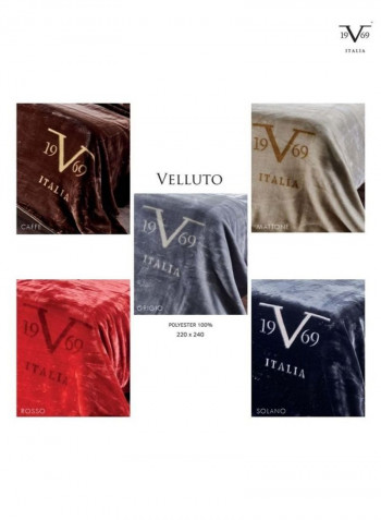 Velour Caffe Blanket Polyester Brown 220x240cm