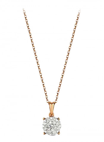 18K Gold Chain Link Pendant Necklace