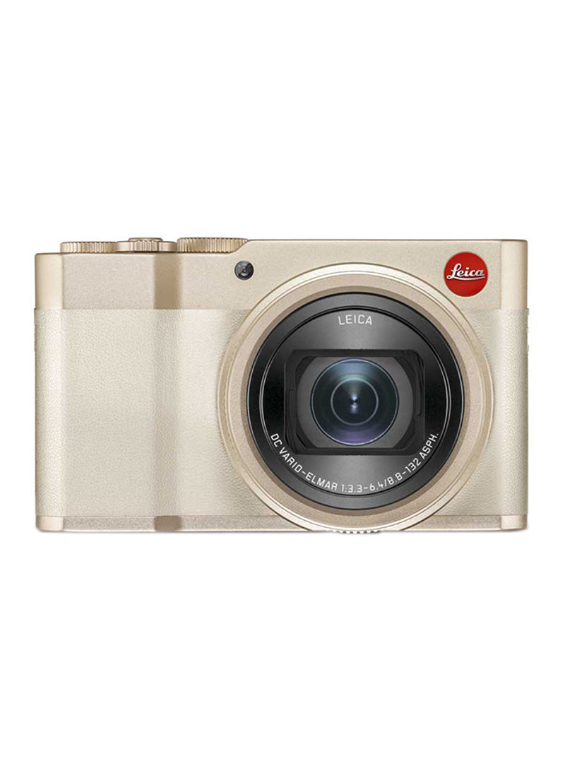 C-Lux Point And Shoot Camera 20MP 15x Zoom With LCD Touchscreen, Built-In Wi-Fi And Bluetooth Light Gold