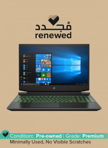 Renewed - Pavilion 15-ec1008nx (2020) Gaming Laptop With 15.6-Inch Display, AMD Ryzen 7 Processor/4th Gen/16GB RAM/512GB SSD/6GB Nvidia Geforce GTX 1650  Graphics Black