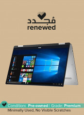 Renewed - XPS 9365 13 2 in 1 Laptop With 13.3-Inch Touchscreen Display, Intel Core i7 Processor/7th Gen/16GB RAM/256GB SSD/Intel HD Integated Graphics With English/Arabic Keyboard Grey